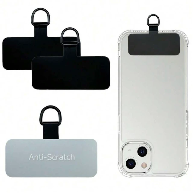 Main image of Bks Phone Lanyard Tab 2pcs Stainless Steel Tether Replacement Without Adhesive Universal for Cell Phone