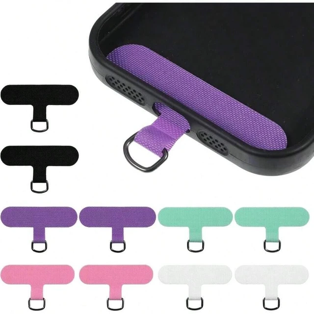 Main image of Bks Phone Tether Tab 10 Pack Universal Cell Phone Lanyard Patch Without Adhesive Crossbody Strap Compatible Most Smartphones