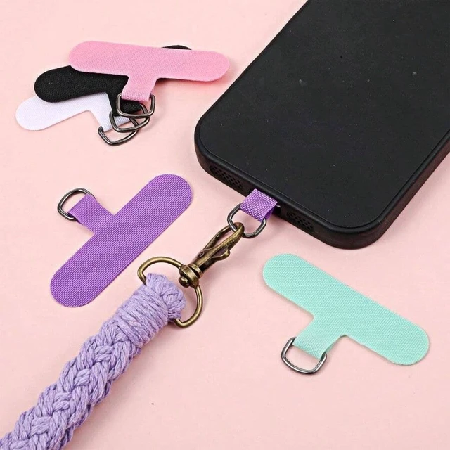 Alt view image 7 of 7 - Bks Phone Tether Tab 10 Pack Universal Cell Phone Lanyard Patch Without Adhesive Crossbody Strap Compatible Most Smartphones