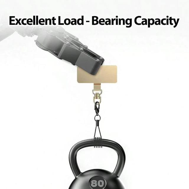 Alt view image 3 of 6 - Bks 360 Rotatable Metal Phone Tether Tab Lanyard Part for Full Phone Cases Cell All