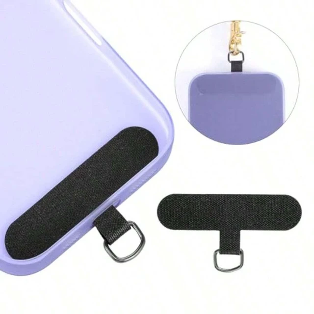 Alt view image 4 of 7 - Bks 10 Pack Adjustable Phone Ring Holder Stand Universal Cellphone Lanyard Patch Cord Cloth Anti-Theft Tab for All Smartphones