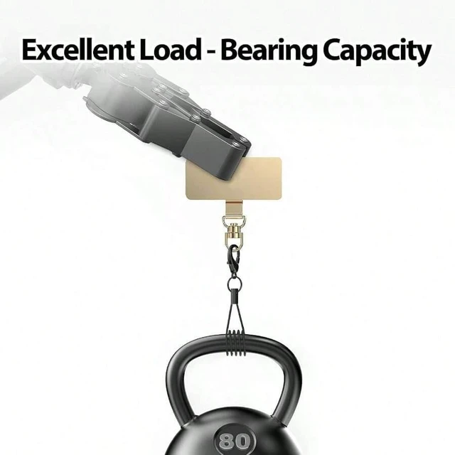 Alt view image 3 of 6 - Bks 360 Rotatable Metal Phone Tether Tab Lanyard Part for All Full Phone Cases Cell