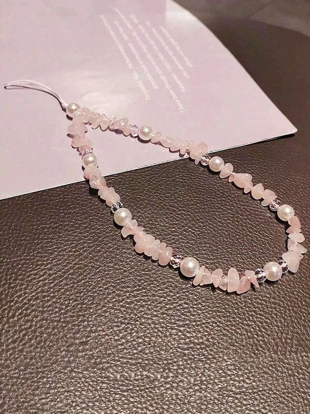 Alt view image 3 of 6 - Bks Faux Pearl Beaded Phone Lanyard Chain Charm Gift For Mother Family Birthday Holiday Decor