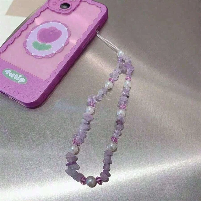 Alt view image 5 of 6 - Bks Faux Pearl Beaded Phone Lanyard Chain Charm Gift For Mother Family Birthday Holiday Decor