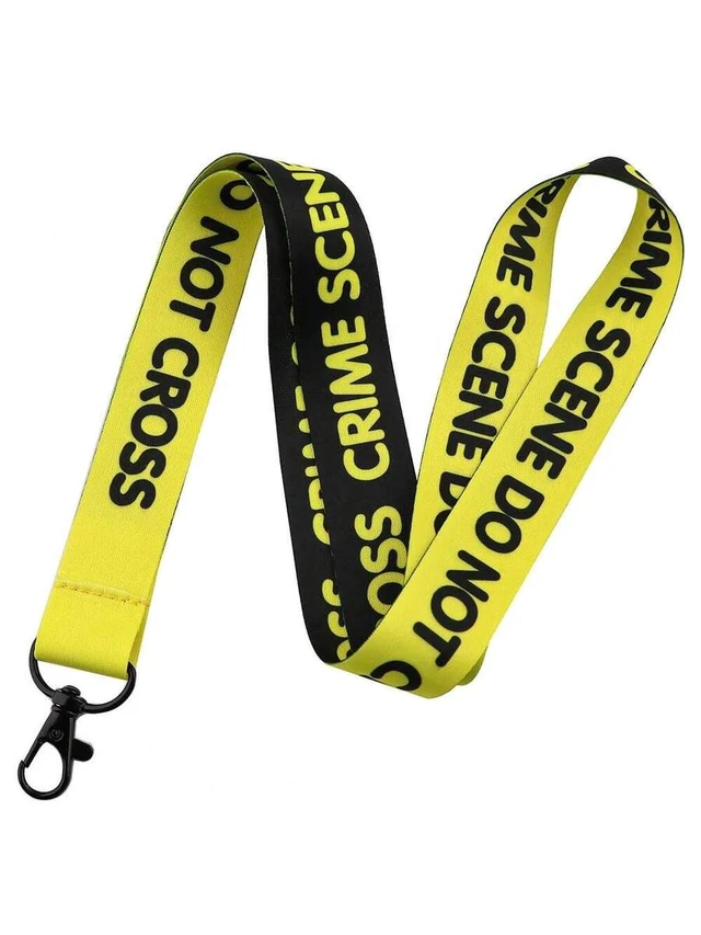Alt view image 2 of 7 - Bks Do Not Cross Crime Scene I Dissent Judge Phone Lanyard Woven Strap Keychain Long Decorative Pendant Bag Charms for Teacher Friend Sister Mother Father Graduation Gift