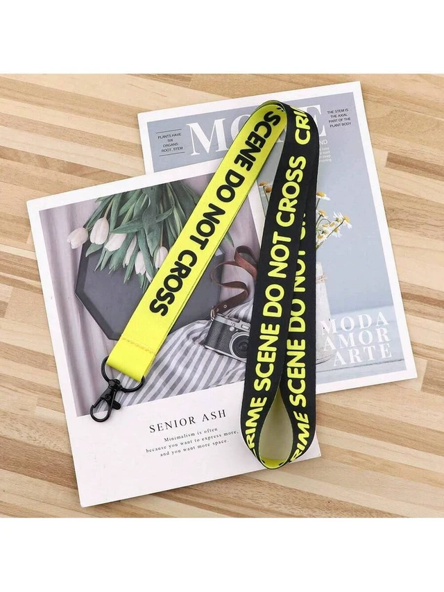 Alt view image 3 of 7 - Bks Do Not Cross Crime Scene I Dissent Judge Phone Lanyard Woven Strap Keychain Long Decorative Pendant Bag Charms for Teacher Friend Sister Mother Father Graduation Gift