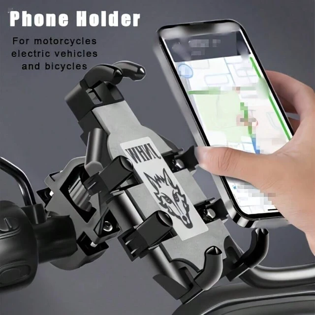 Main image of Bks Motorcycle Phone Stand Shock-Absorbing Mount for Car Electric Vehicle Navigation Safe Stable