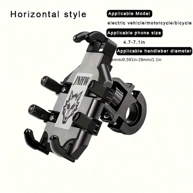 Alt view image 3 of 7 - Bks Motorcycle Phone Stand Shock-Absorbing Mount for Car Electric Vehicle Navigation Safe Stable