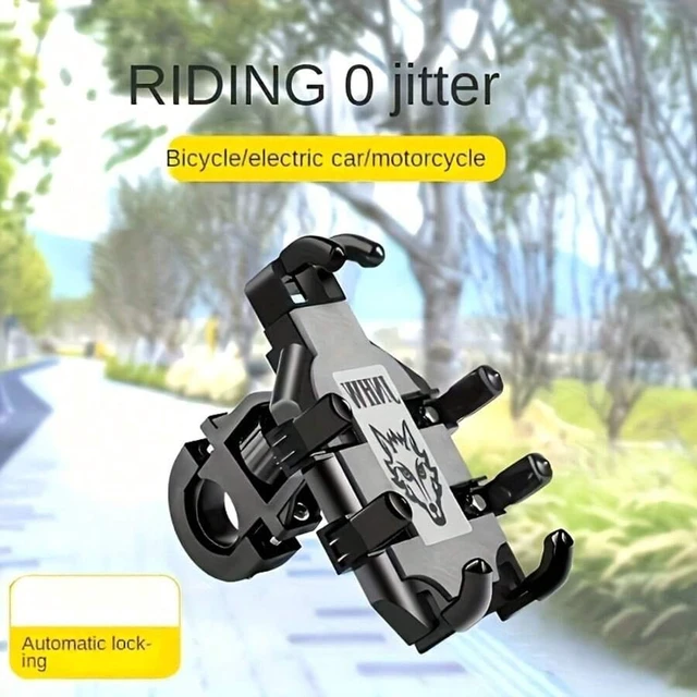 Alt view image 4 of 7 - Bks Motorcycle Phone Stand Shock-Absorbing Mount for Car Electric Vehicle Navigation Safe Stable