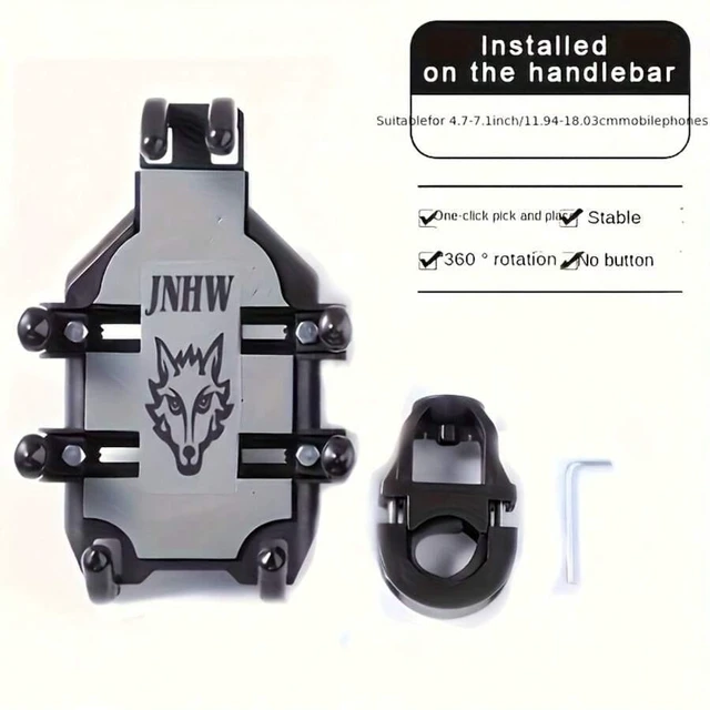 Alt view image 7 of 7 - Bks Motorcycle Phone Stand Shock-Absorbing Mount for Car Electric Vehicle Navigation Safe Stable