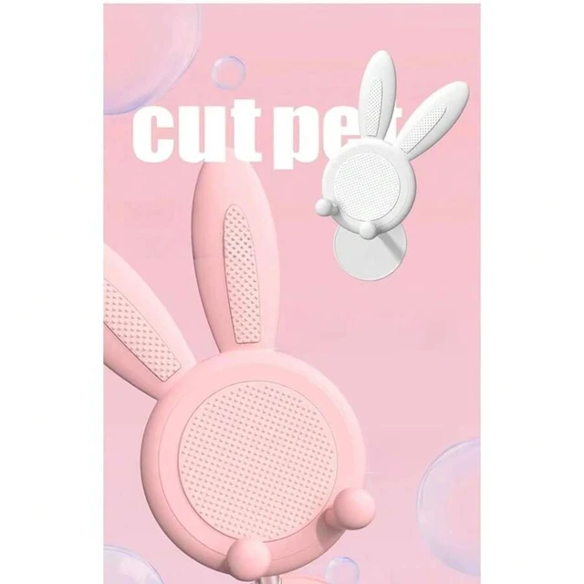 Alt view image 4 of 6 - Bks 2Pcs Adjustable Desktop Phone Holder Stand with Bunny Ears Design for iPhone Android Devices