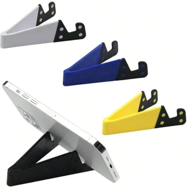 Main image of Bks 4-Pack Portable Foldable Phone Stand Desktop Holder Travel Kickstand Mount for iPhone Android iPad Kindle