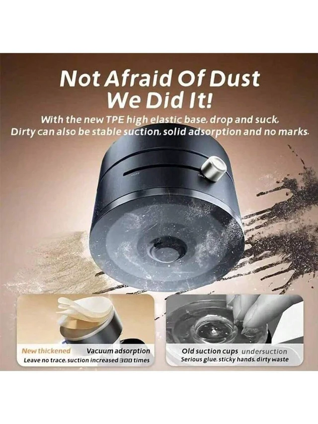 Alt view image 4 of 7 - Bks Double-Sided Vacuum Suction Cup Bracket - 360 Rotatable Foldable Strong Adsorption Non-Punching Mobile Phone Tablet Kitchen Tool Holder Compatible With iPhone Android