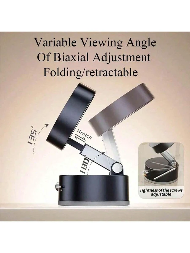 Alt view image 5 of 7 - Bks Double-Sided Vacuum Suction Cup Bracket - 360 Rotatable Foldable Strong Adsorption Non-Punching Mobile Phone Tablet Kitchen Tool Holder Compatible With iPhone Android