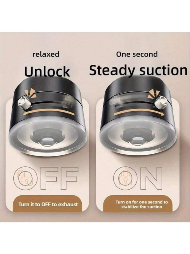 Alt view image 6 of 7 - Bks Double-Sided Vacuum Suction Cup Bracket - 360 Rotatable Foldable Strong Adsorption Non-Punching Mobile Phone Tablet Kitchen Tool Holder Compatible With iPhone Android