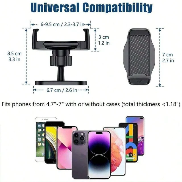 Alt view image 6 of 7 - Bks 360 Rotating Magnetic Phone Mount Gym Edition Portable Holder Secure Metal Surface Attachment Compatible With Smartphones 4.7 to 7 Inches