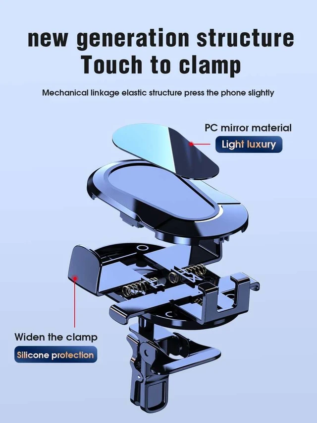 Alt view image 4 of 7 - Bks Car Air Vent Phone Mount Holder Stand for Navigation GPS Universal Smartphone pc
