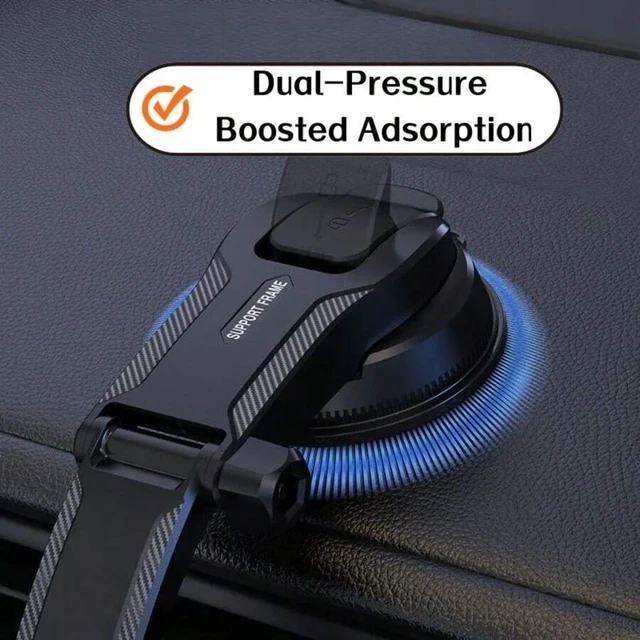Alt view image 4 of 7 - Bks Car Phone Holder With 360 Rotation Suction Cup Durable ABS Mount Dashboard Navigation Smartphone Stand