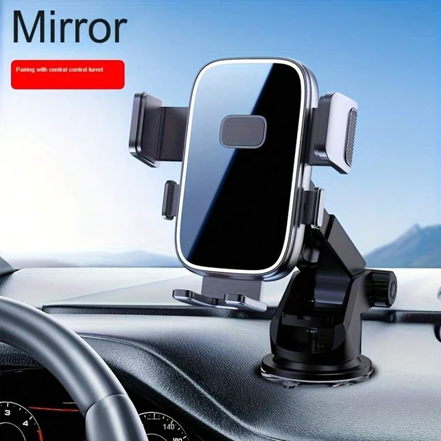 Alt view image 3 of 7 - Bks Car Phone Stand Upgraded Hands-Free Dashboard Holder Compatible With iPhone Android Rotatable