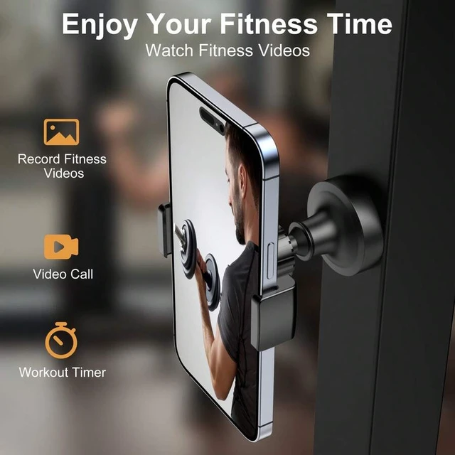 Alt view image 5 of 7 - Bks 360 Rotatable Magnetic Phone Holder Heavy Duty Base for Iron Panels Compatible with 4.7 to 6.5 Inch Smartphones Easy Install