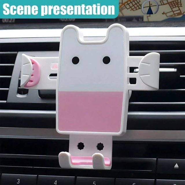 Alt view image 6 of 6 - Bks Car Cell Phone Holder Vent - Universal Smartphone Clamp Mount 360 Rotation Air Vent Cradle for Android Devices