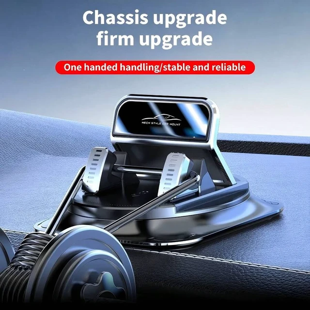 Alt view image 4 of 7 - Bks 360° Rotatable Car Phone Holder, Dashboard Suction Cup Mount, Adjustable Vertical & Horizontal Stand for iPhone Smartphones Fitness Equipment