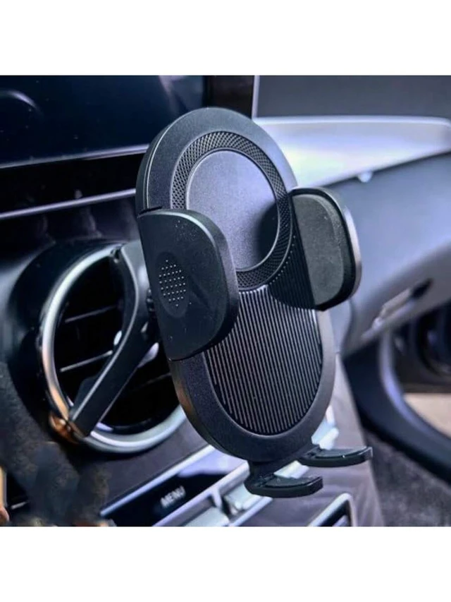 Alt view image 2 of 6 - Bks Round Air Vent Cell Phone Holder Mount For Mercedes Benz C300 GLC300 E S Class A B CLA GLA GLB GLK CLS 250 350 450 Sprinter EQB