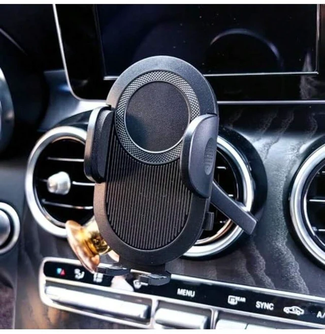 Main image of Bks Round Air Vent Cell Phone Holder Mount For Mercedes Benz C300 GLC300 E S Class A B CLA GLA GLB GLK CLS 250 350 450 Sprinter EQB
