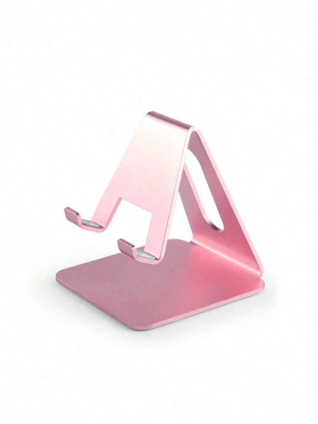 Alt view image 2 of 6 - Bks Pink Aluminum Alloy Slouchy Desktop Phone Stand Holder Compatible with iPhone Android Tablet Gift