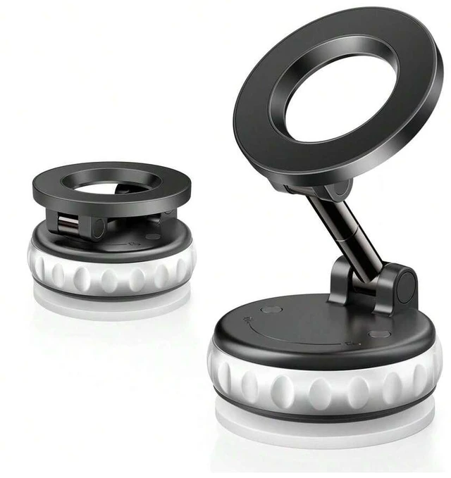 Main image of Bks 360 Rotating Magnetic Phone Holder Foldable Retractable ABS Car Shower Travel Gym Mirror Stand