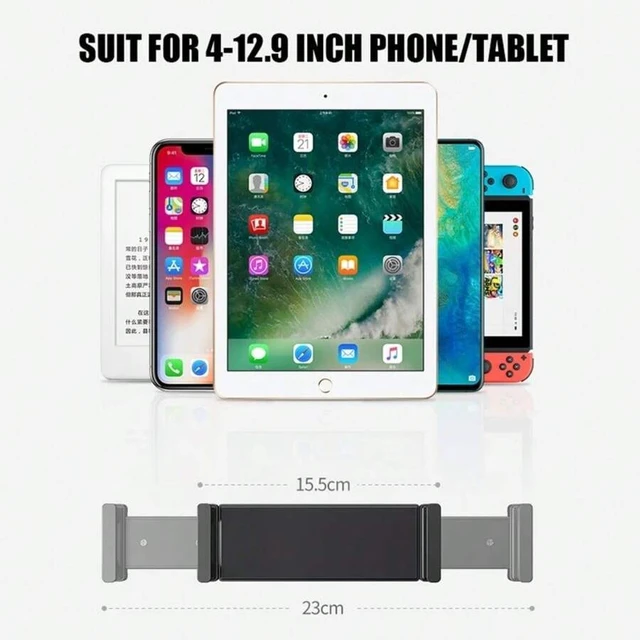 Alt view image 5 of 7 - Bks Large Adjustable Floor Phone Stand Tablet Holder 360 Rotation Bed Mount for iPhone iPad Kindle E-Reader Spring Gift
