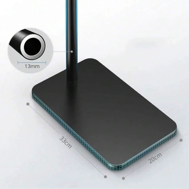 Alt view image 6 of 7 - Bks Large Adjustable Floor Phone Stand Tablet Holder 360 Rotation Bed Mount for iPhone iPad Kindle E-Reader Spring Gift