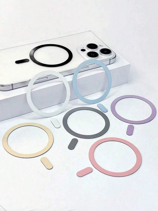 Alt view image 3 of 3 - Bks 4-Piece Tangle-Free Magnetic Ring Sheet Phone Holder Strong Load-Bearing Compatible with iPhone 17 16 15 14 Pro Android Devices