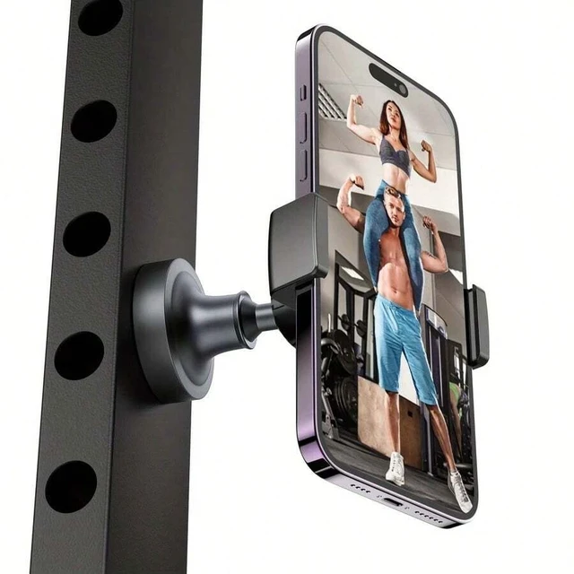 Alt view image 2 of 7 - Bks Black Rotatable Magnetic Phone Holder Stand 360 Degree Heavy Duty Base Compatible With 4.7 to 6.5 Inch Smartphones