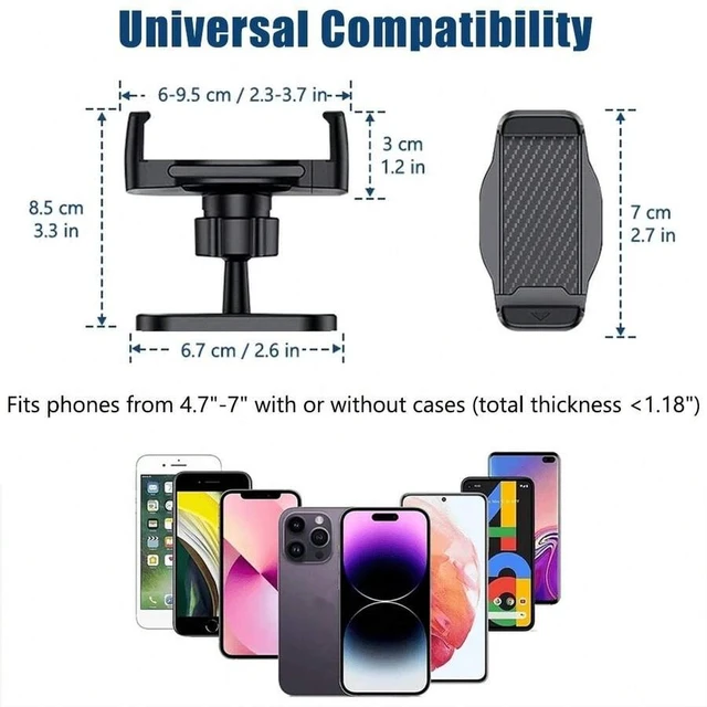 Alt view image 4 of 7 - Bks 360° Rotating Magnetic Phone Mount Gym Edition Portable Holder Strong Suction Metal Surface Compatible 4.7 to 7 Inch Smartphones