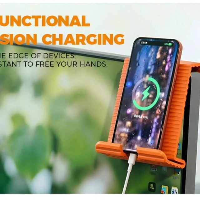 Alt view image 5 of 7 - Bks Flexible Silicone Phone Stand Desktop Holder for Mobile Tablet Creative Foldable Travel Universal Lazy Bracket
