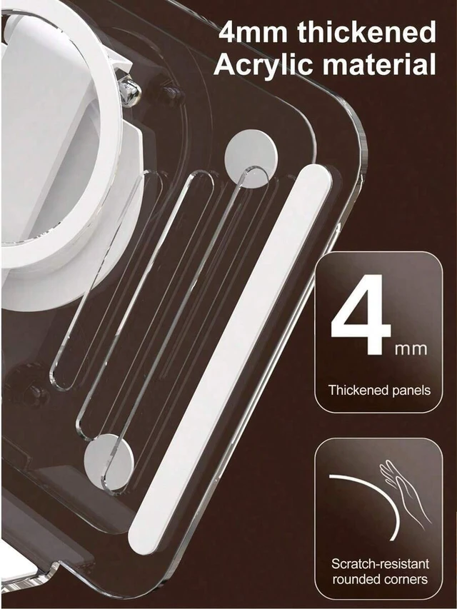 Alt view image 3 of 7 - Bks Dual Folding Device Stand Fully Adjustable Foldable Desktop Holder Cradle Dock | Versatile Tablet & Phone Stand With Thick, Stable Base | Foldable Design For Home & Office Use | Compatible With