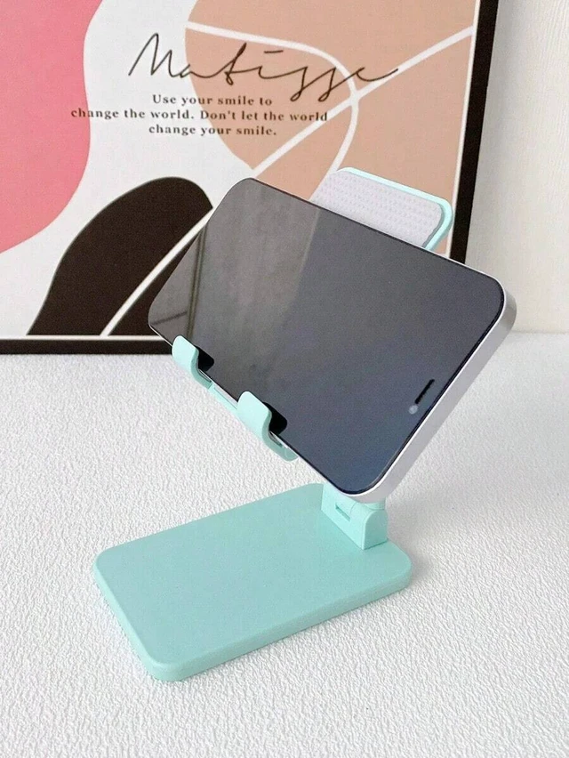 Alt view image 4 of 5 - Bks Foldable Desktop Phone Holder Stand Compatible With Android iPhone Green PC Material Birthday
