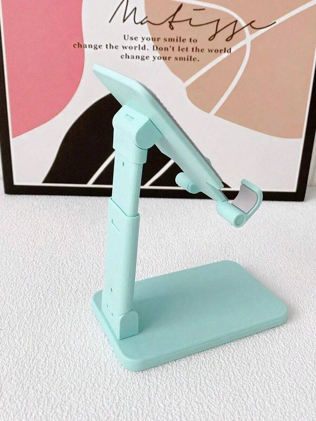 Alt view image 5 of 5 - Bks Foldable Desktop Phone Holder Stand Compatible With Android iPhone Green PC Material Birthday