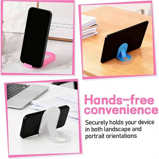 Alt view image 6 of 7 - Bks 6PCS Foldable Phone Stand Colorful Desk Holder Portable Travel Tablet Cellphone Accessories Versatile Adjustable