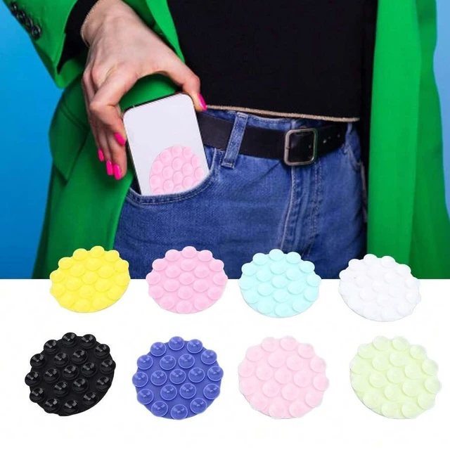 Alt view image 6 of 7 - Bks 1-Pack Silicone Suction Cup Adhesive Handle For Mobile Phones, Magnetic Phone Holder, Multi-Functional Sticky Stand Compatible With iPhone Android