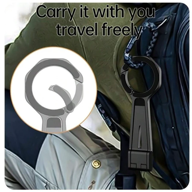 Alt view image 7 of 7 - Bks Magnetic Phone Stand Tripod Folding Aluminum Alloy Double Sided Quick Install Compatible With iPhone 16 15 14 12 Pro Max And Other Smartphones Home Outdoor Travel Fitness Portable