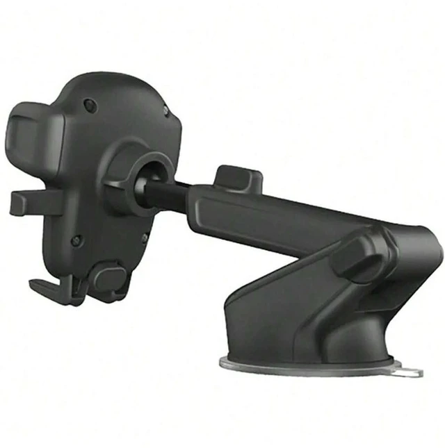Alt view image 3 of 7 - Bks Universal Car Phone Mount Dashboard Windshield Holder One Touch Lock Compatible iPhone Android Smartphone