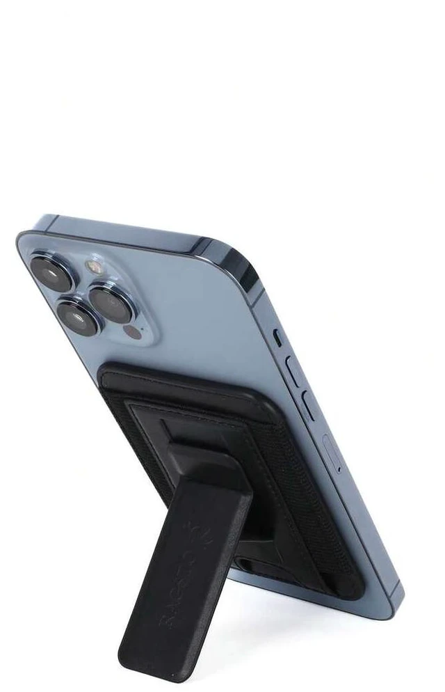 Alt view image 4 of 7 - Bks Multi-Functional Phone Wallet Stand with Card Holder, Slim Foldable Kickstand for All Smartphones, Hands-Free Desk Holder for Work and Travel