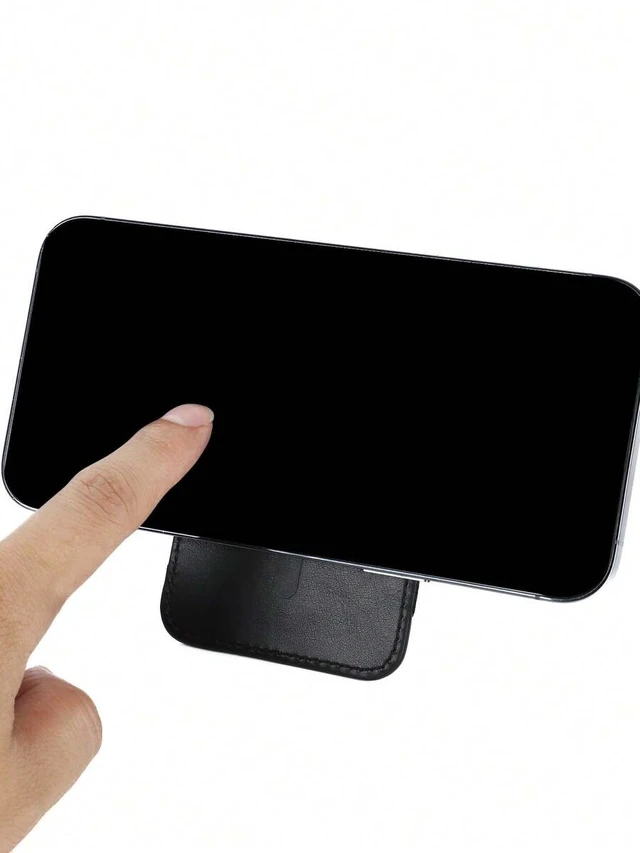 Alt view image 6 of 7 - Bks Multi-Functional Phone Wallet Stand with Card Holder, Slim Foldable Kickstand for All Smartphones, Hands-Free Desk Holder for Work and Travel