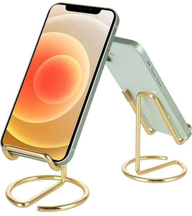 Main image of Bks Metal Cell Phone Stand For Desk, Cute Desktop Holder Compatible With All Mobile Phones