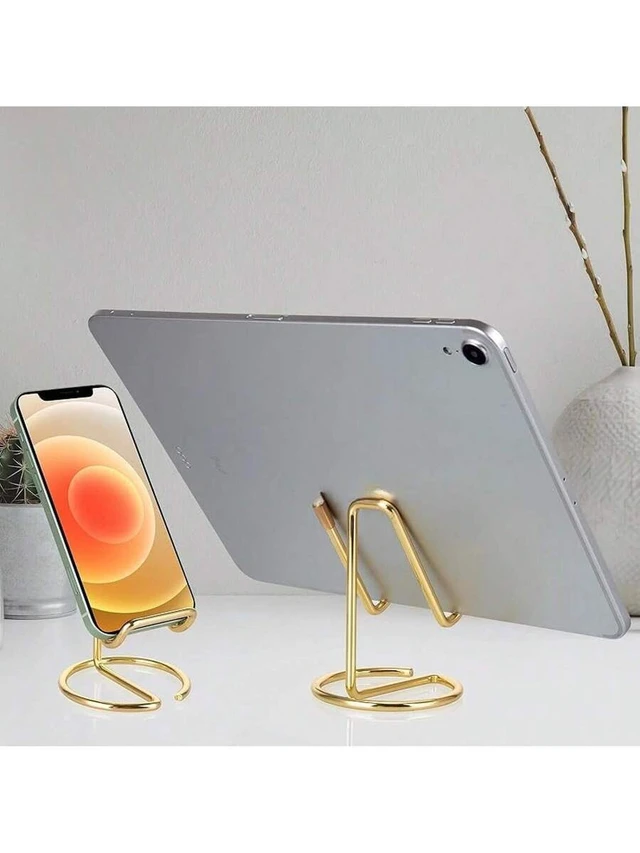 Alt view image 4 of 5 - Bks Metal Cell Phone Stand For Desk, Cute Desktop Holder Compatible With All Mobile Phones
