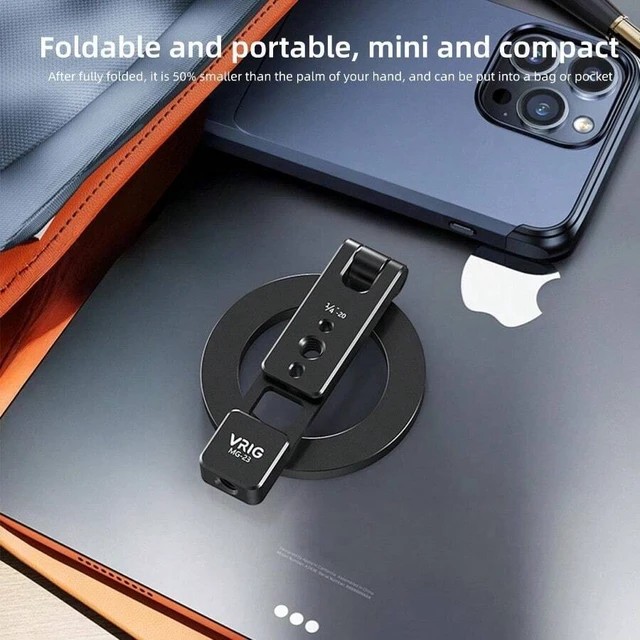 Alt view image 6 of 6 - Bks Magnetic Phone Holder MagSafe Cold Shoe Mount Tripod Stand Heavy Duty Compatible iPhone Android Universal Desktop Car Gift