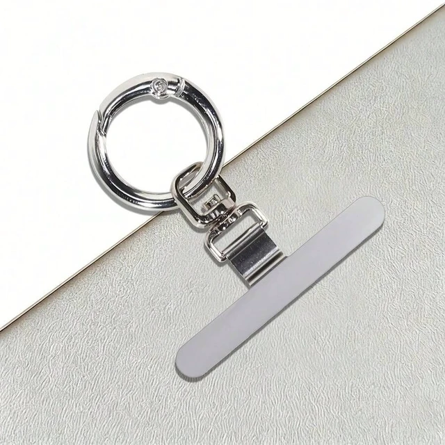 Alt view image 2 of 7 - Bks Rotatable Metal Phone Clip, Ultra-Thin Fixing Pad for Lanyard, Universal Smartphone Holder Stand, Durable Decorative Accessory
