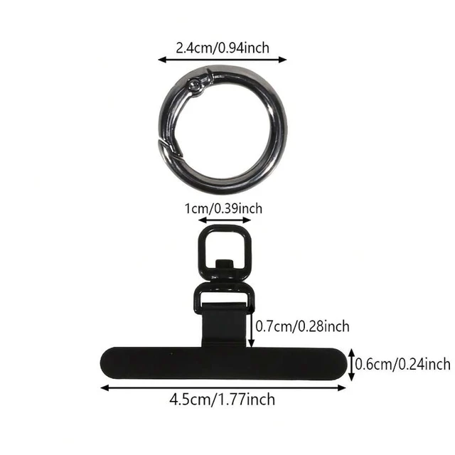 Alt view image 4 of 7 - Bks Rotatable Metal Phone Clip, Ultra-Thin Fixing Pad for Lanyard, Universal Smartphone Holder Stand, Durable Decorative Accessory